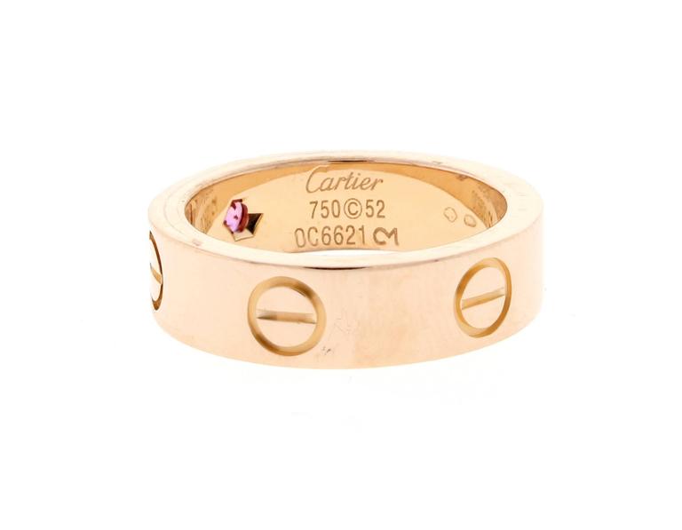 cartier love ring gilt